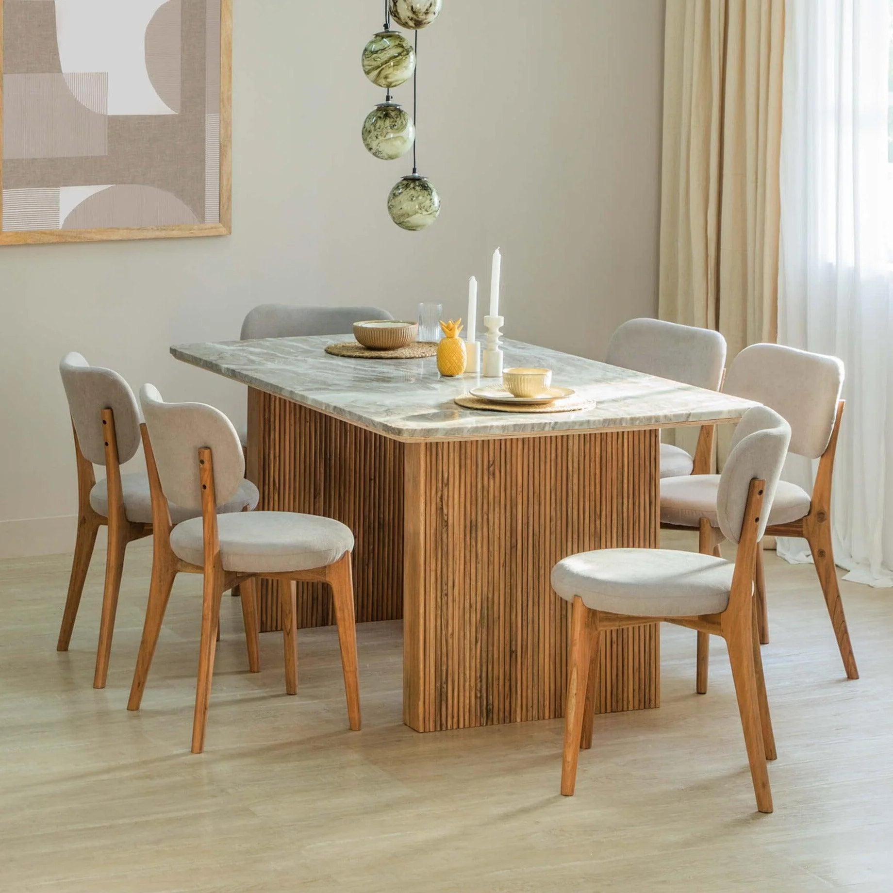 Stylish dining room setup